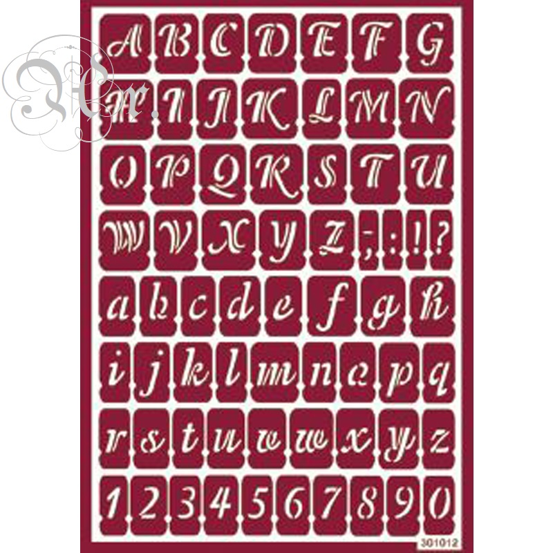 Stencil Flex 12 Abecedario