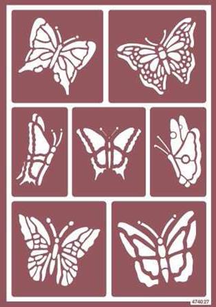 Stencil Flex 22 Mariposas