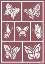 [1823122] Stencil Flex 22 Mariposas