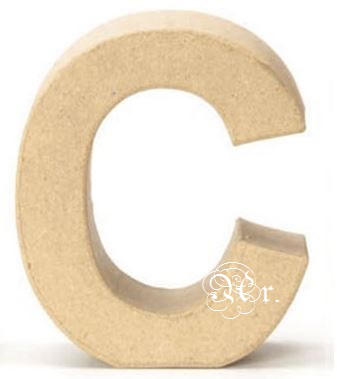 Papel Mache Letra C 17.5
