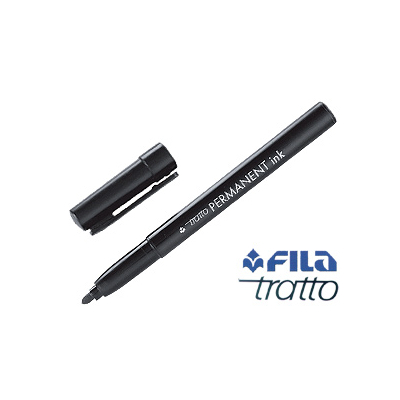 Rotulador Tratto Permanet Ink Negro
