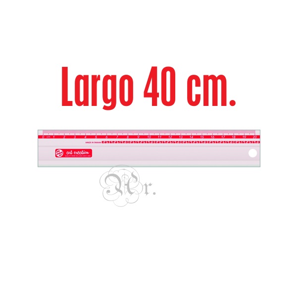 Regla Aluminio 400 Mm.