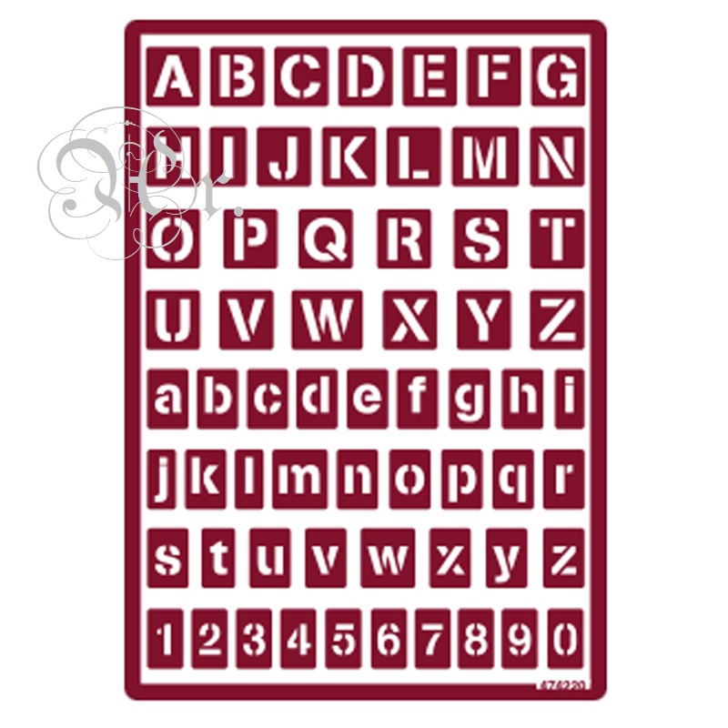 Stencil Flex 35 Abecedario Completo