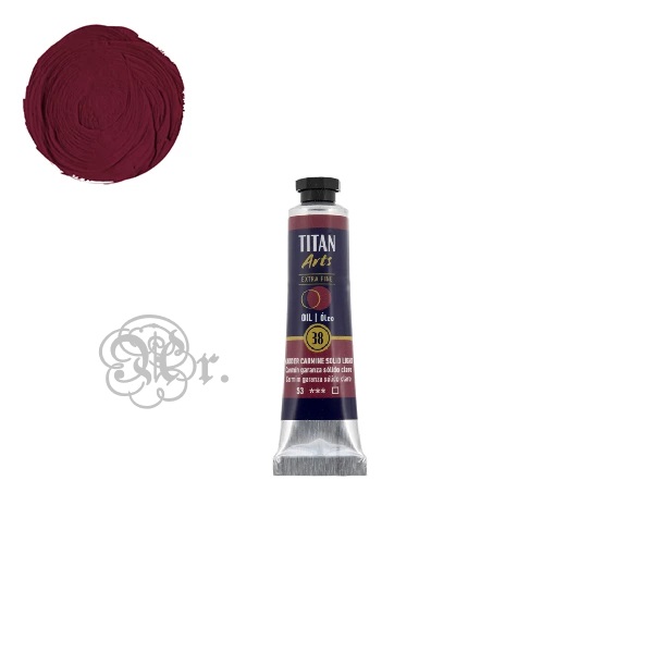 38 Oleo Titan 20 ml. Carmin Granza Solido Claro