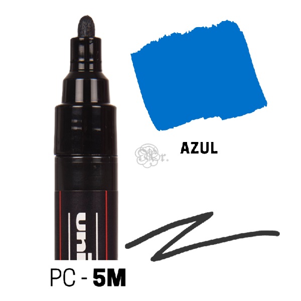 Rotulador Posca PC-5M Azul oscuro