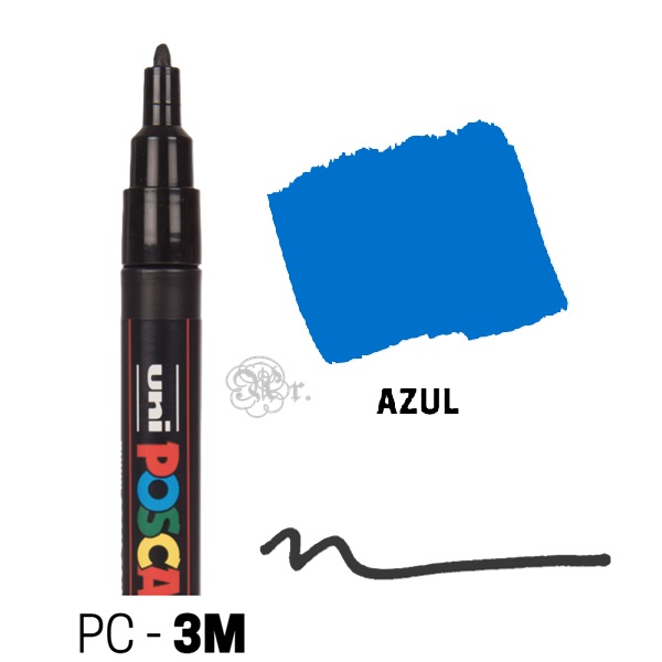 Rotulador Posca PC-3M Azul