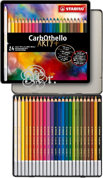 Carbothello caja metal 24 colores