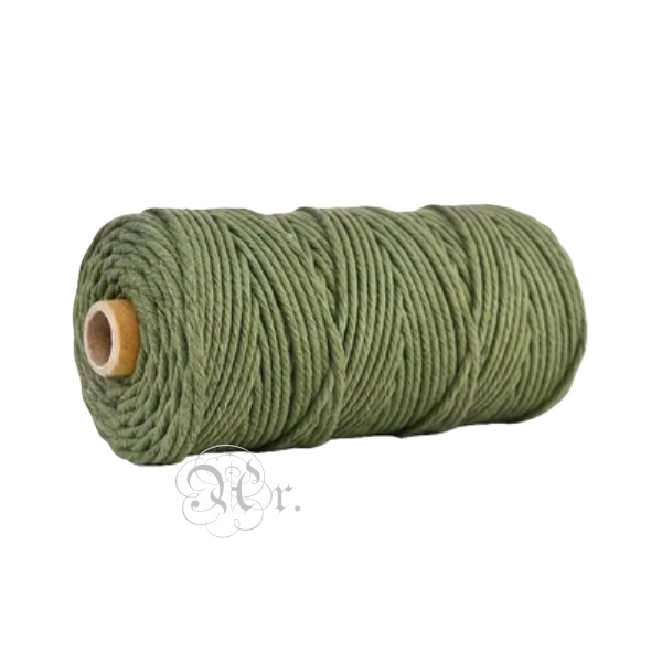 Bobina Macrame 5 Mm. Verde Oliva