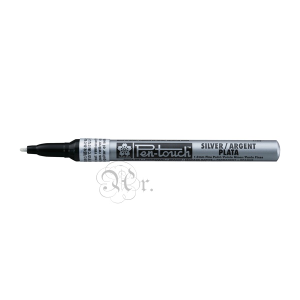 Rotulador Sakura Pen-Touch Fino Plata