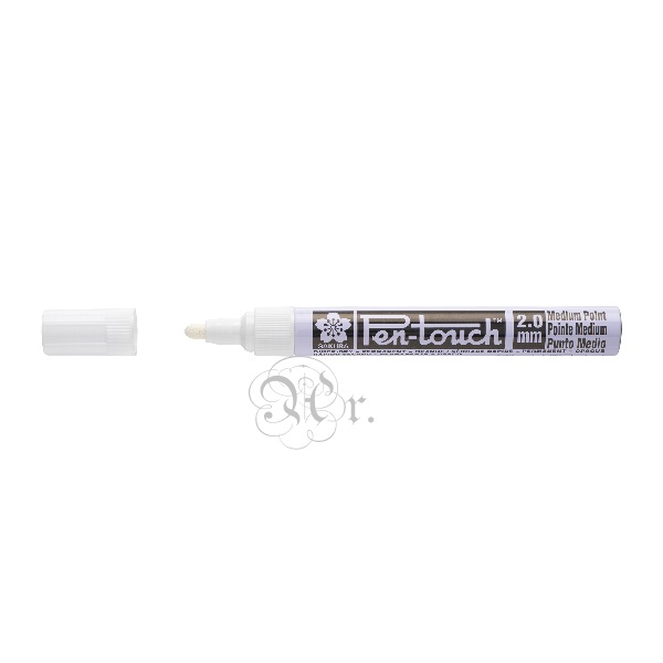 Rotulador Sakura Pen-Touch Medio Blanco