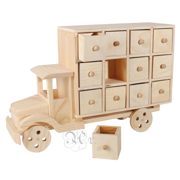 Calendario Adviento Camion 28.5*19*9.5 Cm.