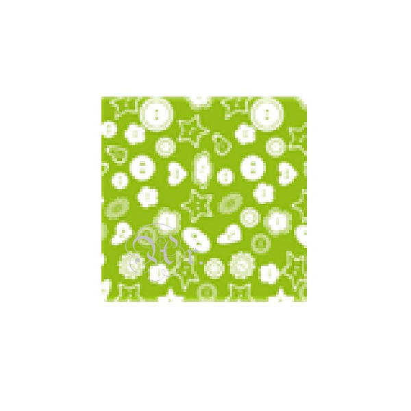 Goma Eva Botones Verde 33*50 Cm.
