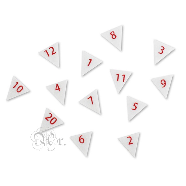 Numeros Adviento Fieltro Banderin