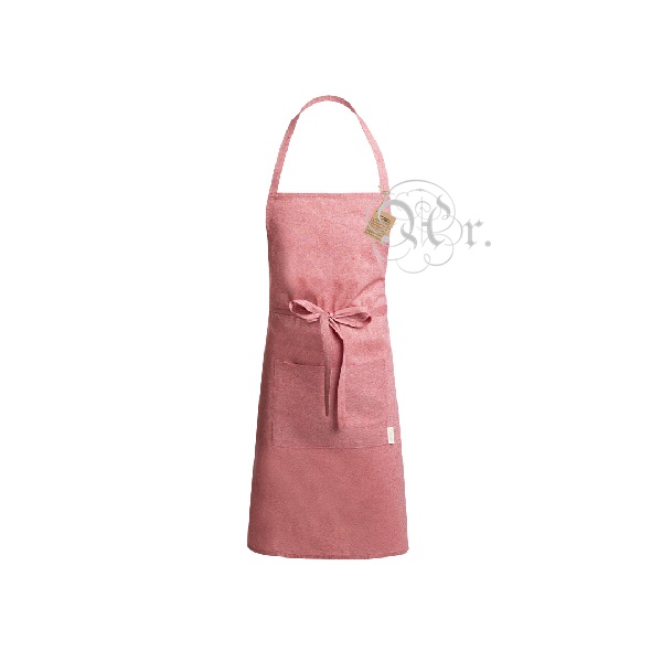 Delantal Bolsillo Algodon 65*90 cm. Rojo
