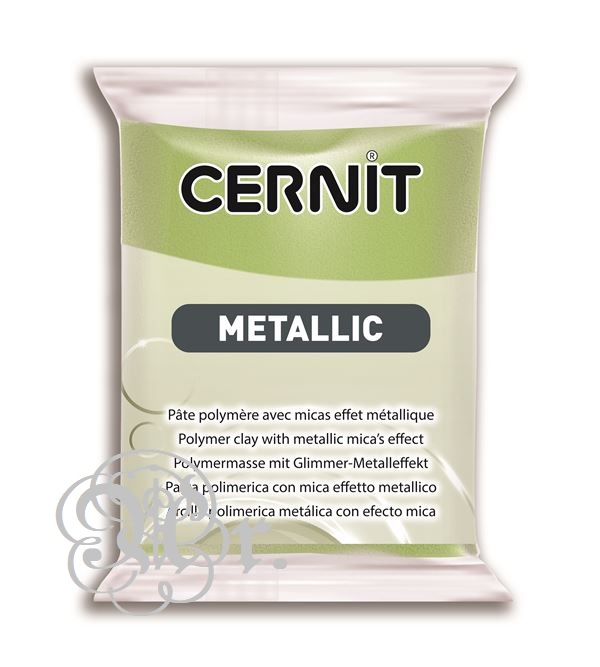 Cernit Metallic 051 Verde Dorado 56 g