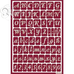 [1823112] Stencil Flex 12 Abecedario