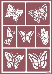 [1823122] Stencil Flex 22 Mariposas