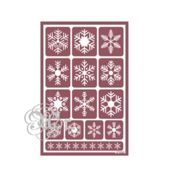 [1823131] Stencil Flex 31 Copos de Nieve