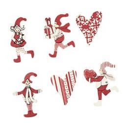 [0835281501] Wood Deco. 281501 6 Pzas.