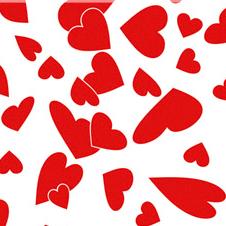 [0722401] Goma Eva Corazones 33*50 Cm.