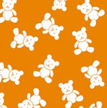 [0722425] Goma Eva Ositos Naranja 33*50 Cm.