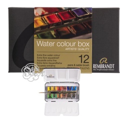 [0314001] Acuarela Rembrandt caja metálica 12 colores