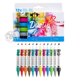 [0209108] Ecoline Duotip set básico 12u.