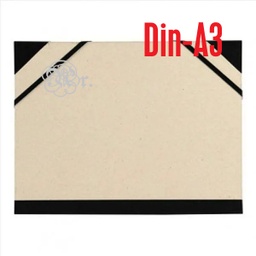 [0219002] Carpeta DinA3 Carton Gris Gomas