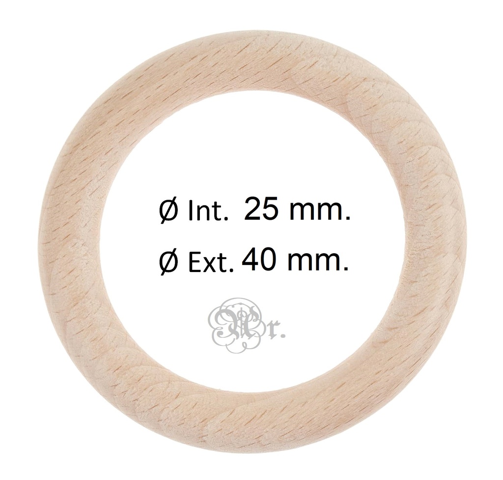 Anilla Madera 4 Cm.