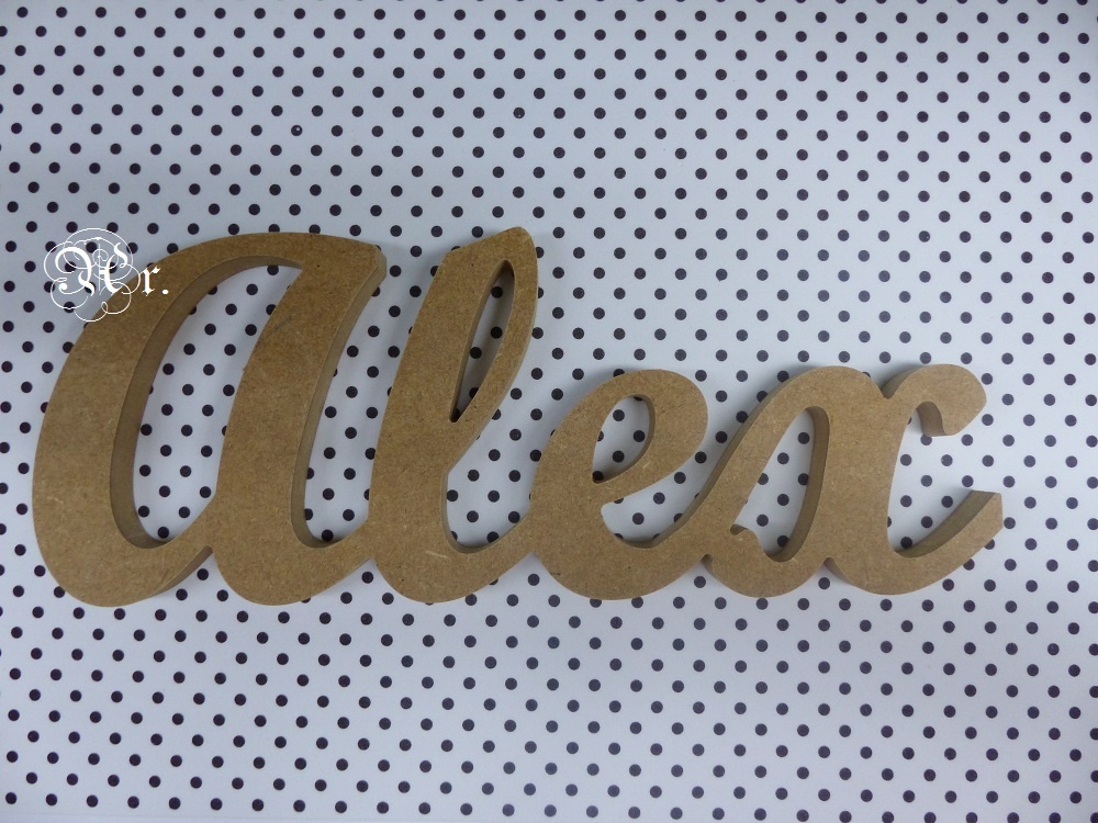 Nombre D.M. 40 Cm. Alex