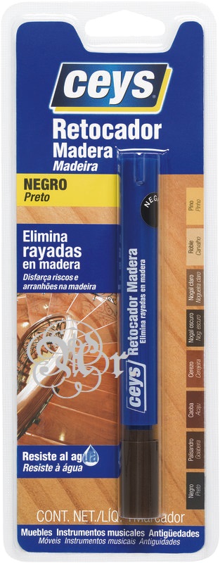 Retocador Madera Negro