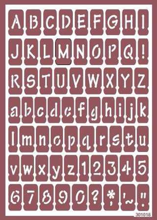 Stencil Flex 18 Abecedario
