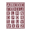 [1823129] Stencil Flex 29 Abecedario Mayusculas