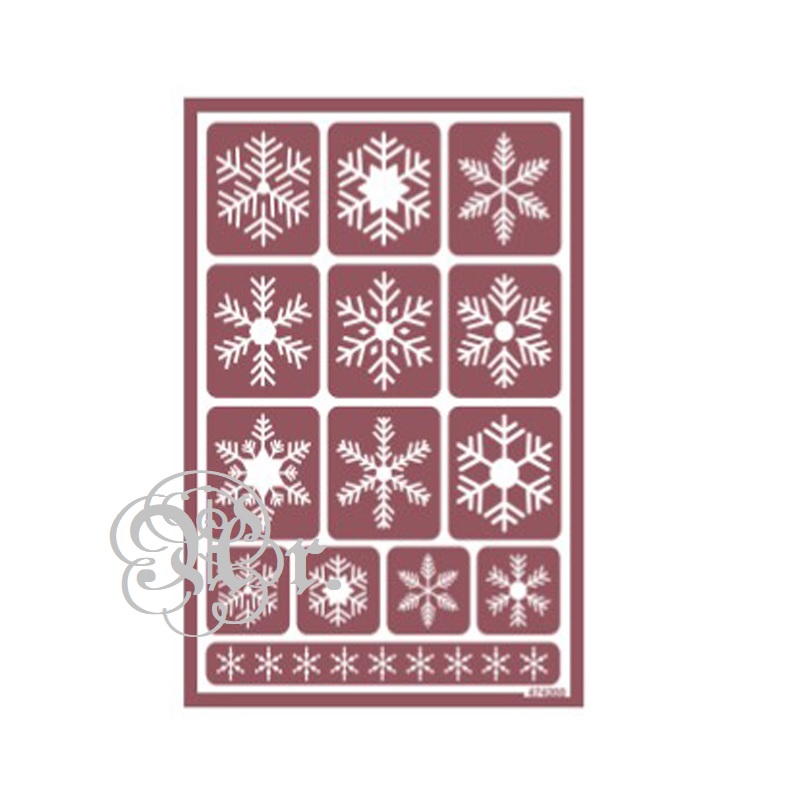 Stencil Flex 31 Copos de Nieve