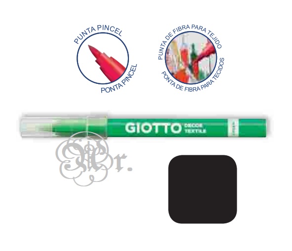 Rotulador Textil Giotto Negro