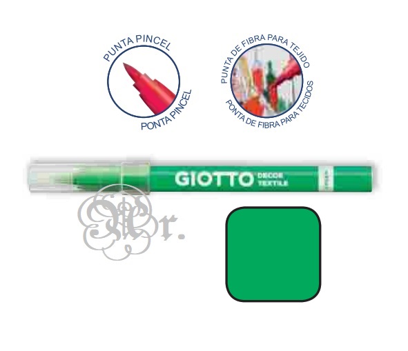 Rotulador Textil Giotto Verde