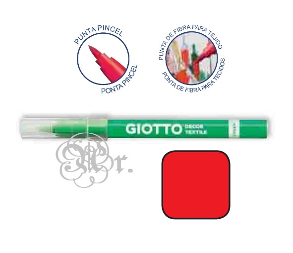 Rotulador Textil Giotto Rojo