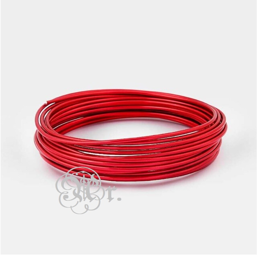 Alambre Aluminio/Magico 2 Mm. 5 M. Rojo