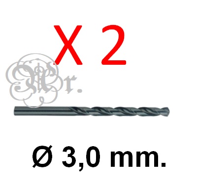 Broca Hierro 3 Mm. 2 U.