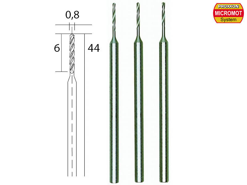 Set 3 Broca 0,80 Mm. 28852