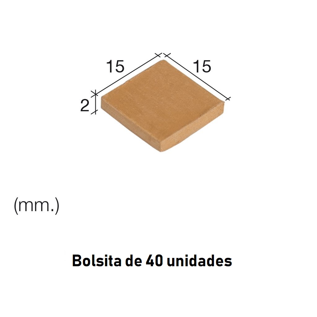 Baldosa Roja Peq. 40 U.