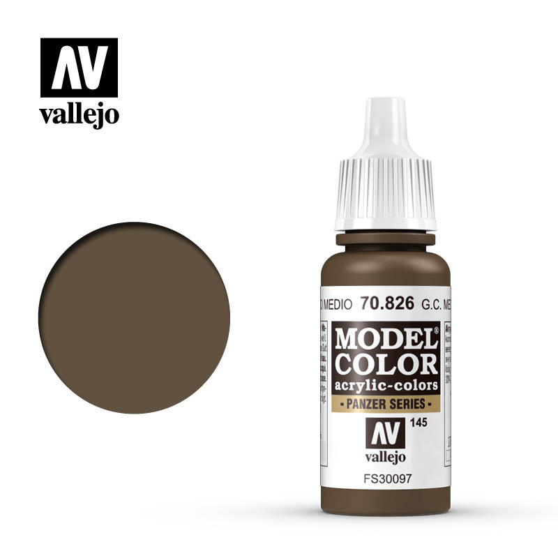 Vallejo Model Color 70.826 Pardo Medio 17 ml