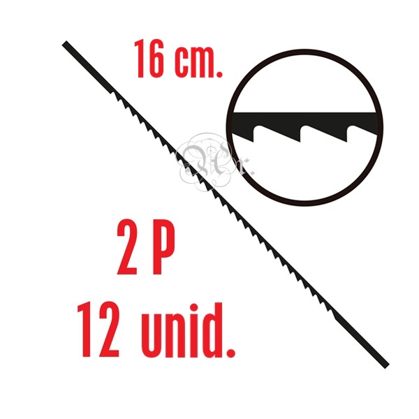 Pelos Marq. 16 Cm. Nº 4P 12 Unid.