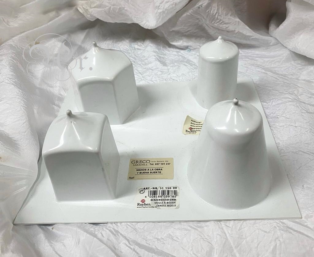 Molde Velas 4 Formas Basicas 8 Cm.