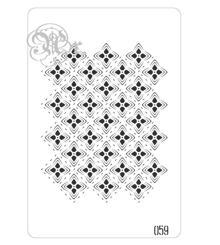 Stencil 20*30 Cm. 059 Flores