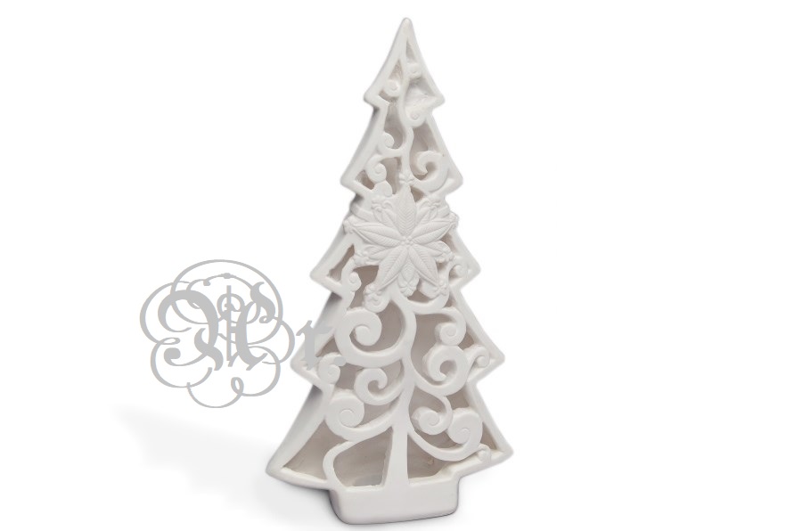 Arbol Flor Navidad Led 203 28.5 Cm.