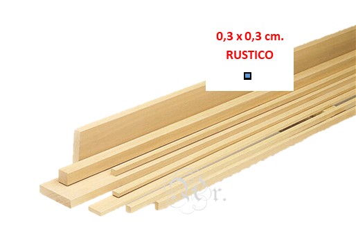 Micro Liston Ayoux 3*3*800 Mm. Rustico