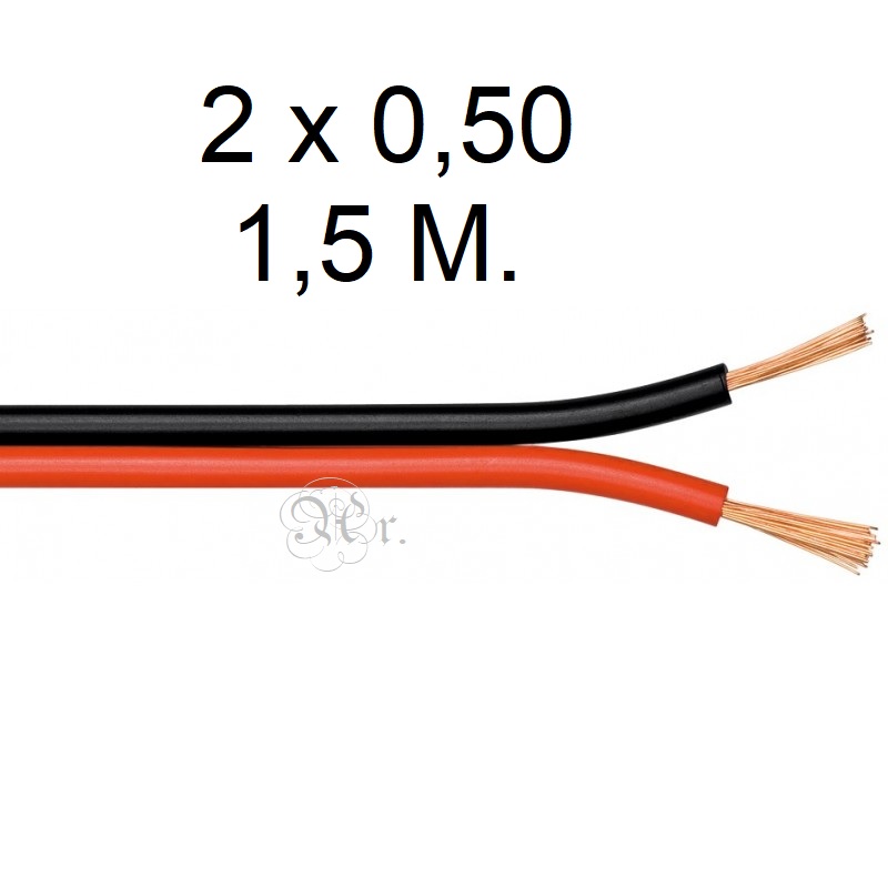 Cable Audio R/N 2*0.50 1.5 M.