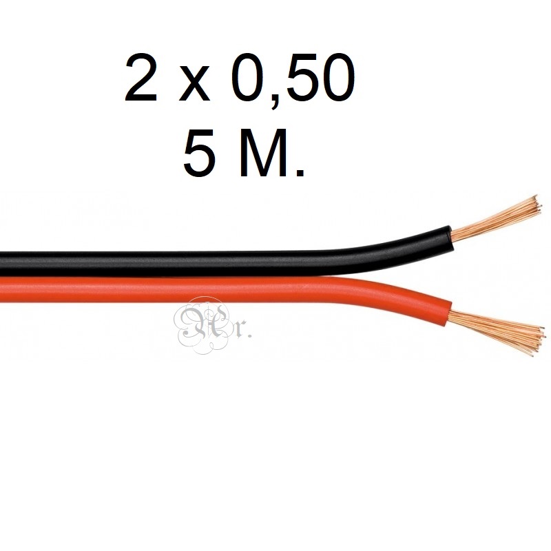Cable Audio R/N 2*0.50 5 M.