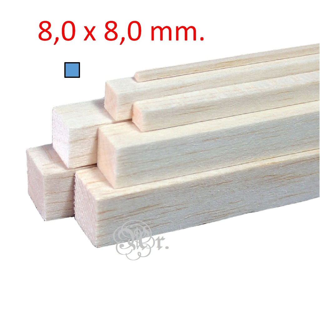 Liston Balsa 8*8*1000 Mm